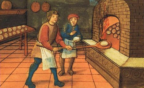 Medieval Baker with Apprentice