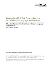 Report of the MLA Task Force on Doctoral  Study in Modern Language and Literature